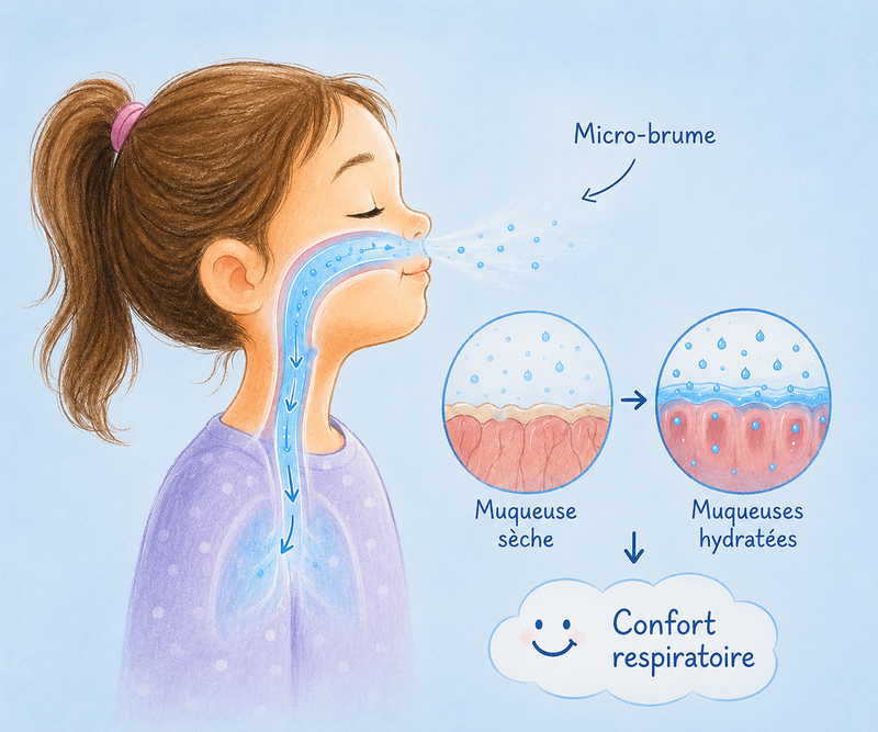 2. Des voies respiratoires mieux hydratées
